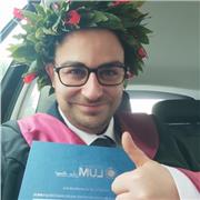 Laureato in giurisprudenza offre ripetizioni di diritto per università e doposcuola per elementari,medie.Barletta